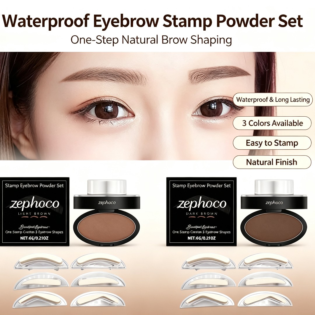 Brow Lamination Kit - Eyebrow Powder Stamp Kit Waterproof Tint