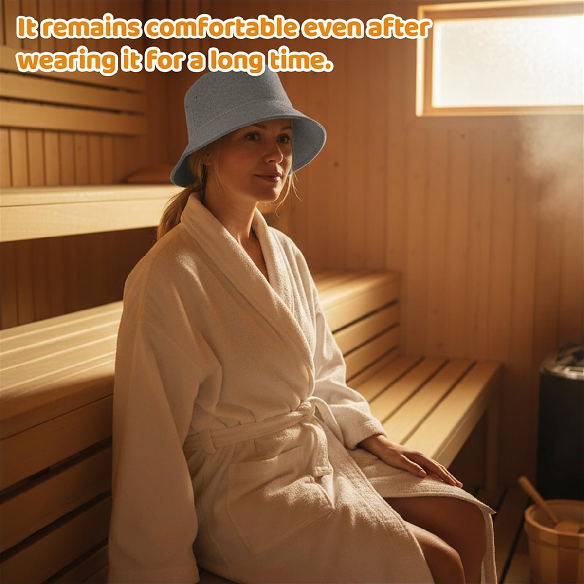 Spa Wellness In - Essential Sauna Accessories: Grey Felt Sauna