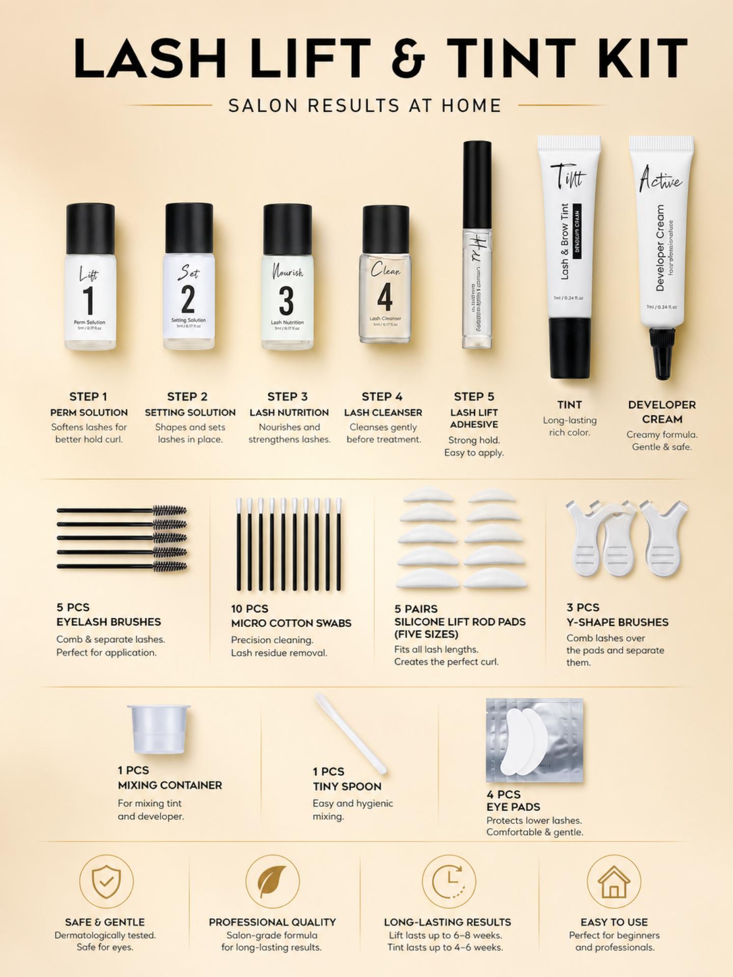 GOLLEE Lash Lift Color Kit Bro - Brow Lamination Kit 评论和价格